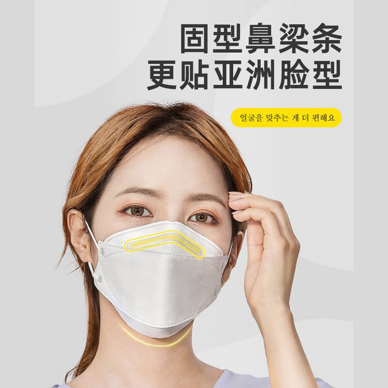万聚医疗KN95口罩一次性口罩灭菌独立装kn95防护口罩立体防护成人口罩 100只鱼型KN95（灭菌独立包装 ）