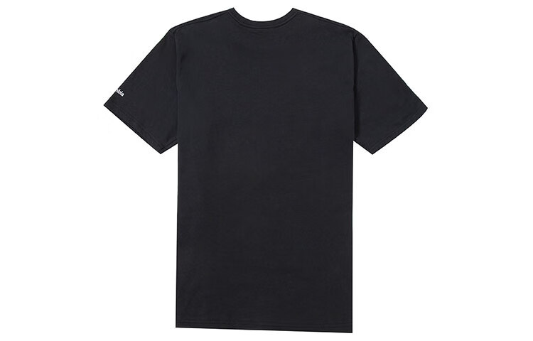 哥伦比亚（Columbia）字母印花圆领透气户外运动宽松休闲短袖T恤男款黑色 黑色 S