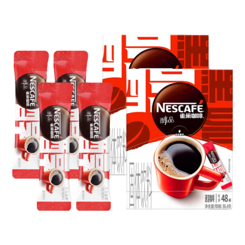ȸ����Nestle����Ʒ���ܺڿ��� ��ʽ���ǿ��� �����ڿ� ��������Ƽ�����Ʒ1.8g*48��*2��+4��ɢװЧ��27��5�� 66.5Ԫ