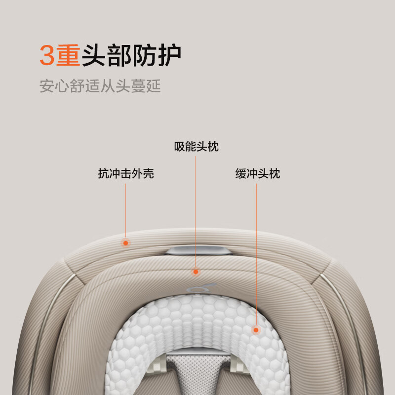 两只兔子Buddy Buzzy儿童安全座椅婴儿安全座椅儿童座椅APP语音通风加热汽车座椅提篮 求知2pro光晖-星曜金