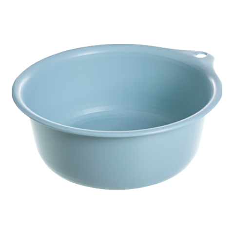 禧天龍加厚塑料洗臉盆家用洗衣服盆子學(xué)生宿舍洗腳盆嬰兒小面盆 大號藍(lán)色【直徑40+可掛墻】