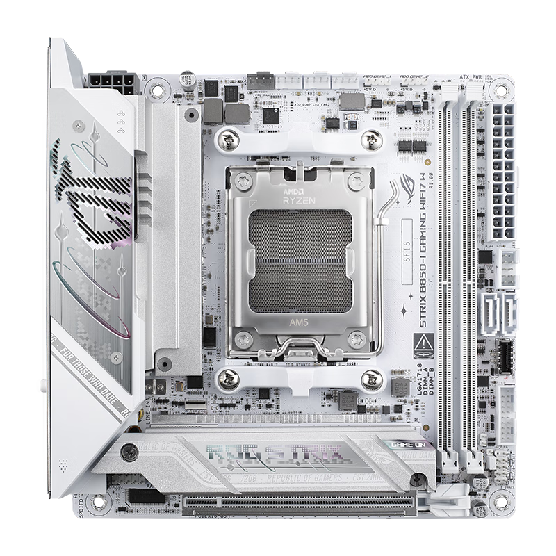 华硕 ROG STRIX B850-I GAMING WIFI7 W 迷你吹雪 图 8
