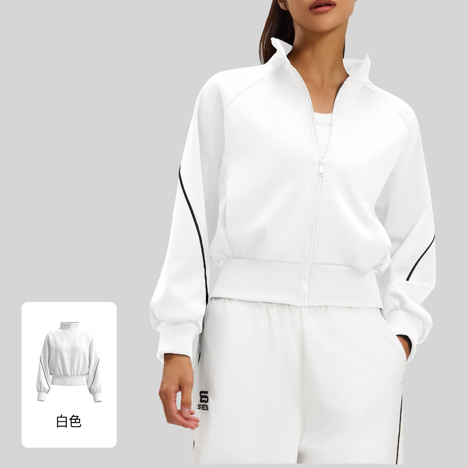 VICTORIATOURIST瑜伽外套女加绒上衣秋冬季新款加厚保暖瑜伽服运动外套跑步健身服 乳白色 S 京东折扣/优惠券