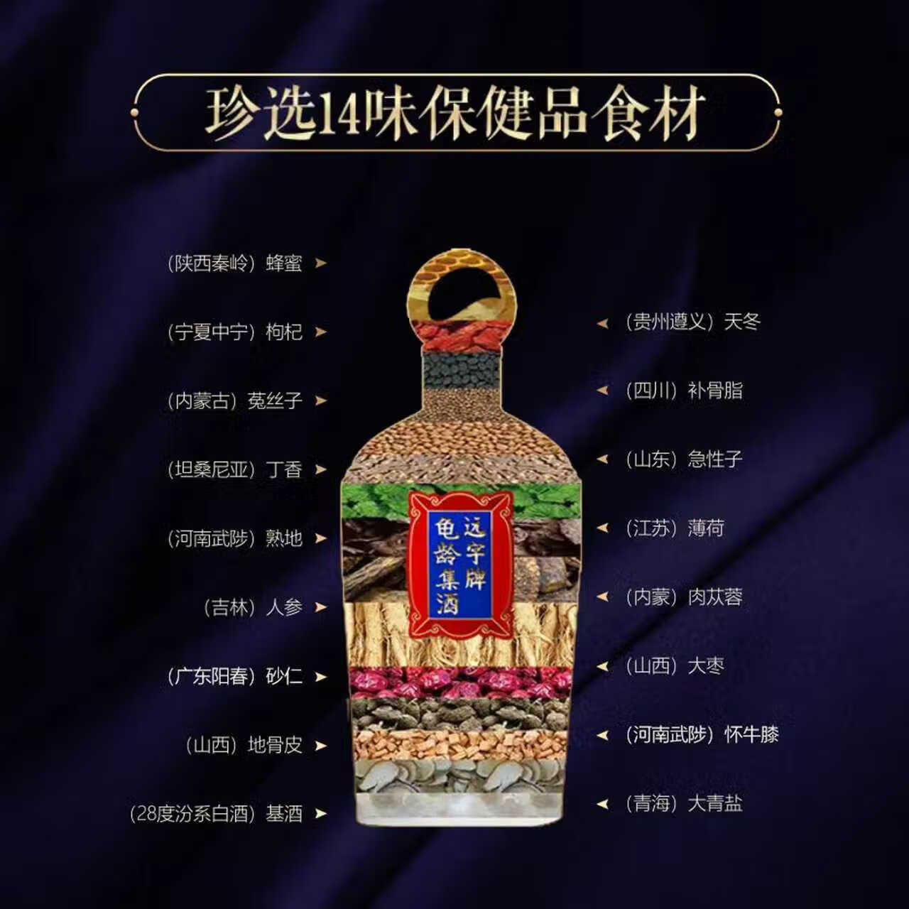 广誉远高端送礼远字牌龟龄集酒蓝宝石500ml*2瓶宫廷秘方滋补养生抗疲劳 28度 500mL 2瓶