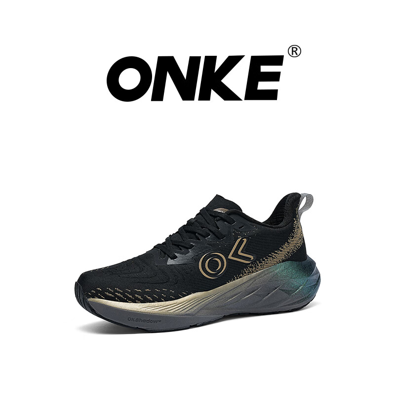 ONKE德国运动鞋女春季新款网面透气情侣跑鞋软底减震运动户外跑步鞋男 铂金 42
