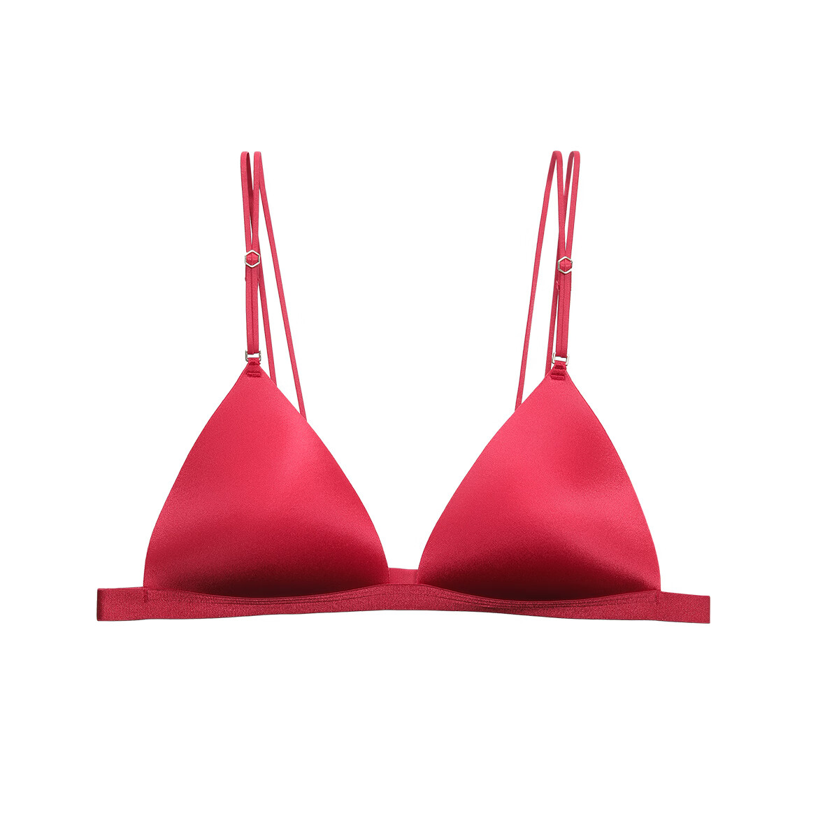 芬狄诗【莫吉托】内衣女bralette三角杯小胸细肩带美背红色文胸 绯色悸动BGY-常规款 L