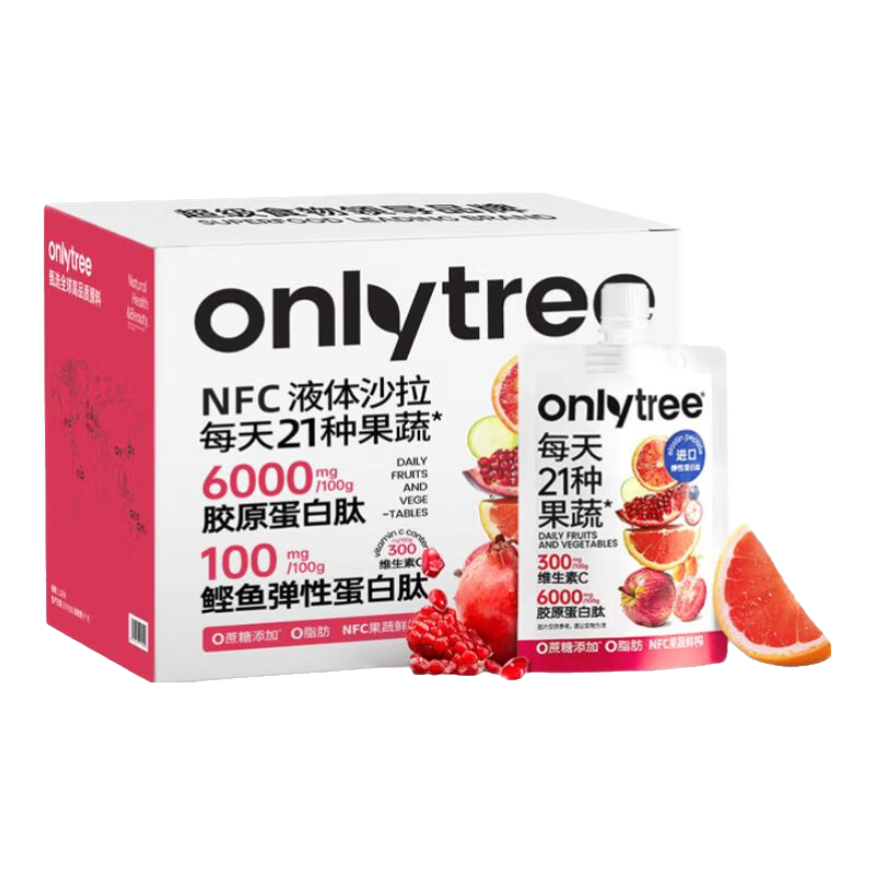 ���ڲ�����ONLYTREE21����Һ��ɳ��NFC����֭����1400ml(14��)��ԭ�����ĸ���ʳ��ά 72.2Ԫ