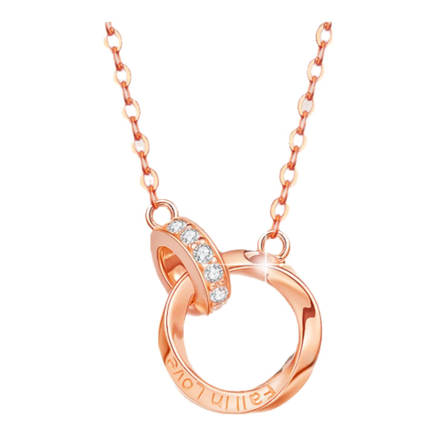 希芙尼 XIFU NIUTR法国品牌莫比乌斯项链女锁骨小众轻奢感纪念日生日礼物送女友 【免费刻字/贺卡请拍】