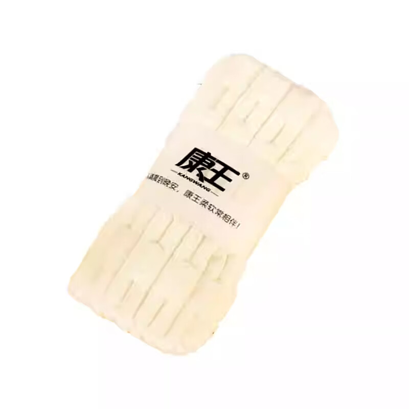 康王（KANGWANG）吸水毛巾洗脸用不掉毛洗澡速干手巾学生全棉纯色简约吸水清洁速干 灰+蓝 2条 75cm*35cm