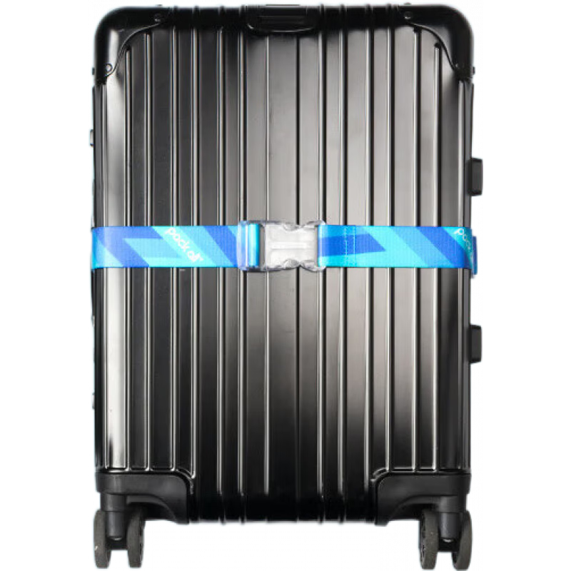 pack allpackall行李箱打包帶一字旅行箱綁帶拉桿箱束帶捆綁帶行李帶 藍(lán)色