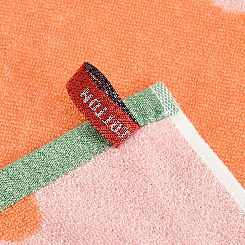 洁丽雅(grace) 纯棉儿童方巾全棉可爱卡通小毛巾洗脸方巾手帕擦手巾带挂绳 A类纯棉【紫色25*25cm】 2条 25g