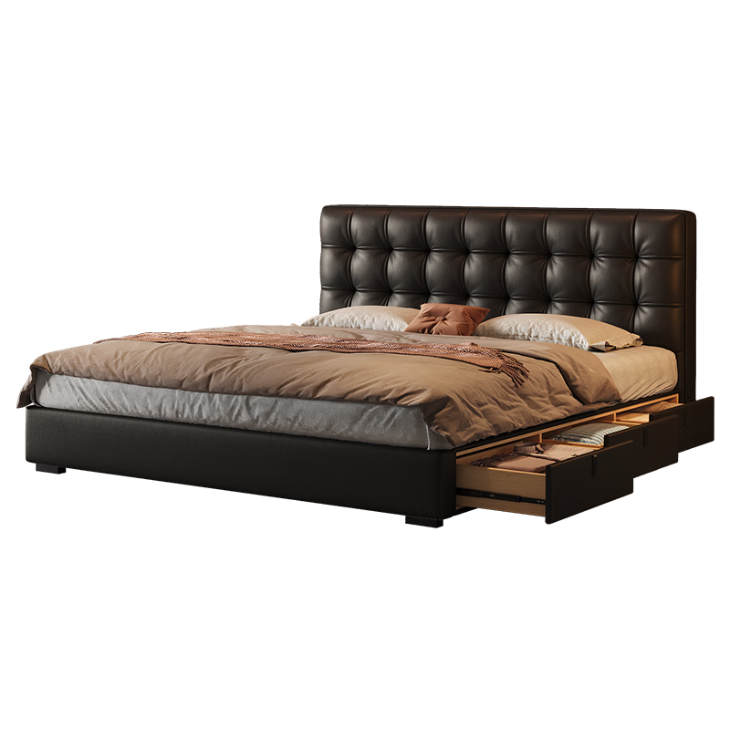 ��ɯ����Ƥ��������ʽ�����ɫ����С���ͻ������ѹ���䴢�ﴲ 3.0mm�������ͷ��ţƤ����+�ڽ���̿����+���� ���콢��20cm�����ŹǼܡ�1.5*2m�������� 4599.05Ԫ(������)