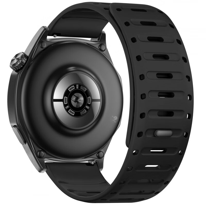 万浮生适用高驰COROS PACE4表带新品pace3硅胶APEX 4鲨鱼按扣磁吸扣腕表APEX2pro智能运动pace Pro原 黑色 适用于：CORO高驰 Pace 4