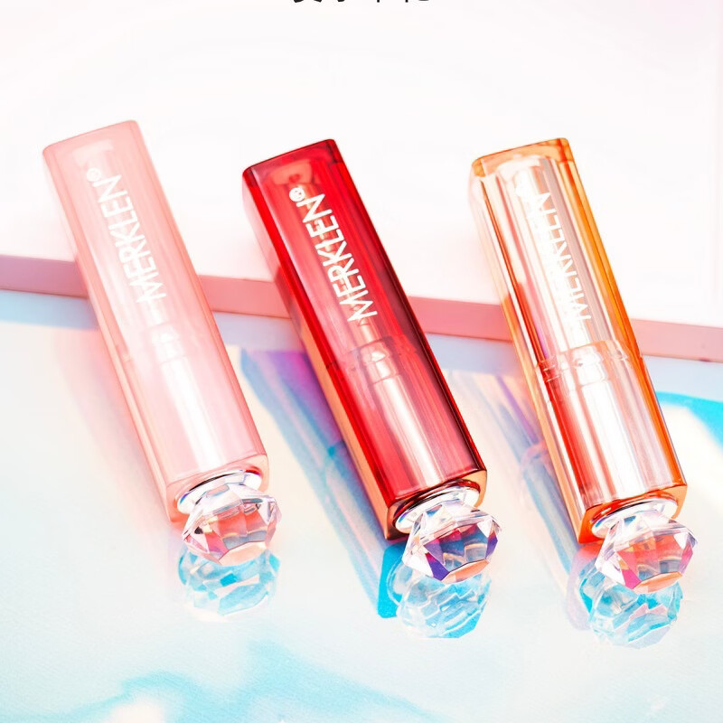 MERKLEN淡彩丝滑润唇膏保湿滋润补水淡化唇纹打底温感变色口红唇彩 M03胡萝卜素