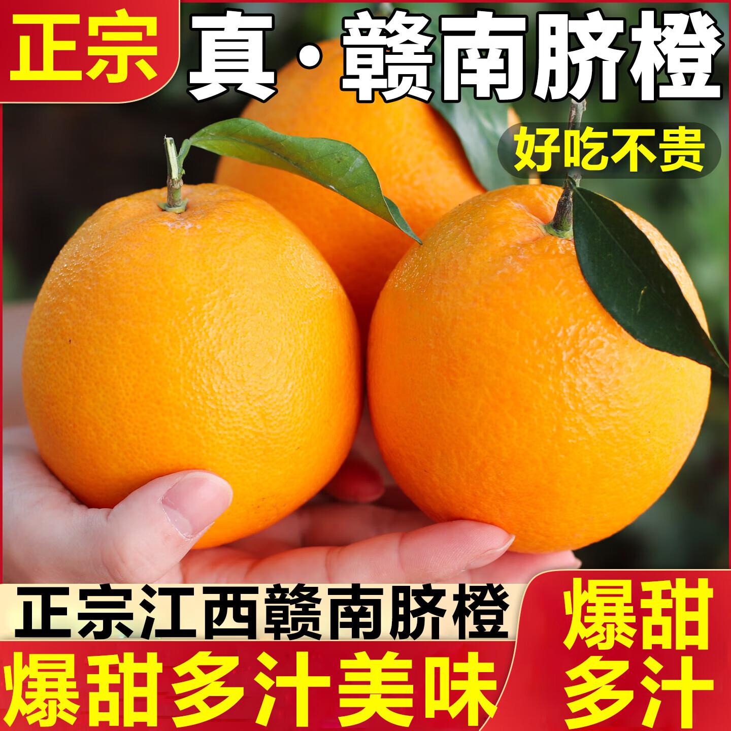 晟容果蔬江西赣南脐橙新鲜手剥橙子当季水果鲜甜孕妇时令现摘现发整箱包邮 10斤臻品果【送礼首选】净重9斤