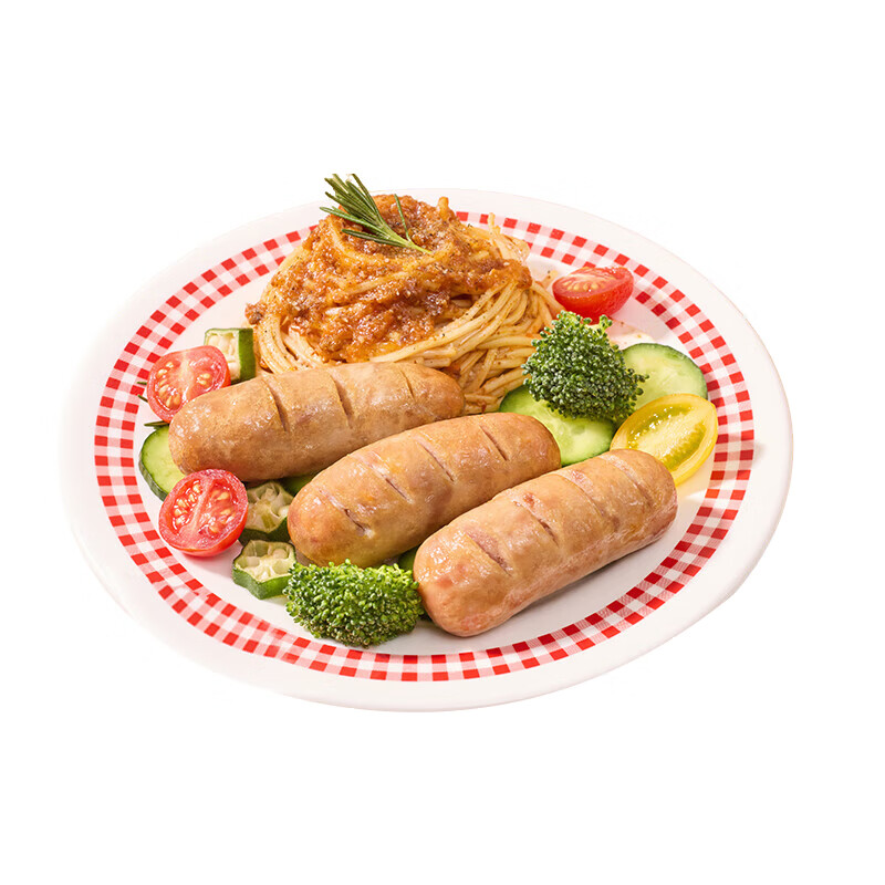 豫小豆火山石烤肠 肉肠 空气炸锅烧烤食材 【原味+黑椒双拼】共40根