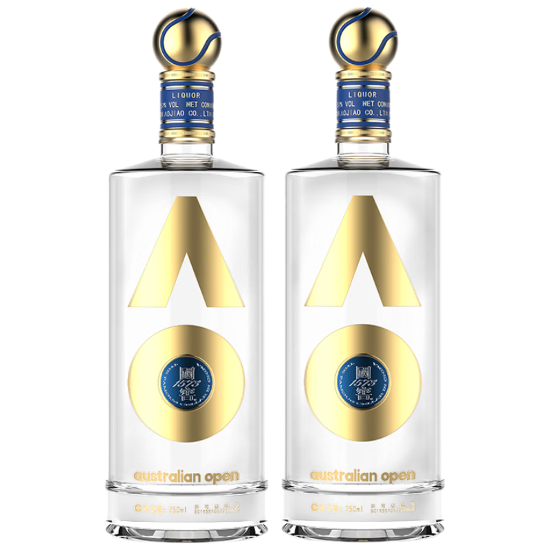 泸州老窖 国窖1573 澳网纪念版 40度 750ml*2 双瓶装 2023年老酒 官方授权