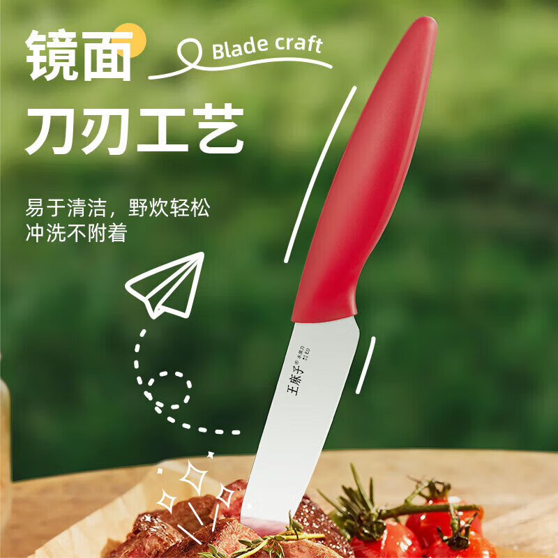 王麻子【精选好物】水果刀家用便携高颜值云纹瓜果刀多场景多用削皮刀带 云纹·水果刀【单把】