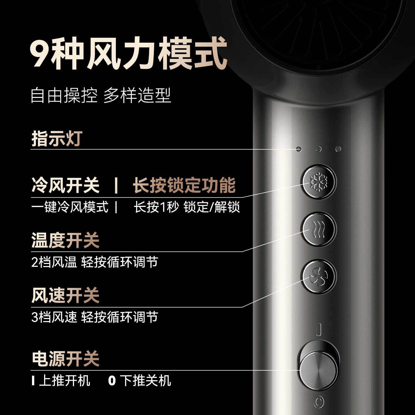 火之凤吹风机M3理发店专用风筒发廊发型师家用负离子大功率高速护发吹风机 芭比粉