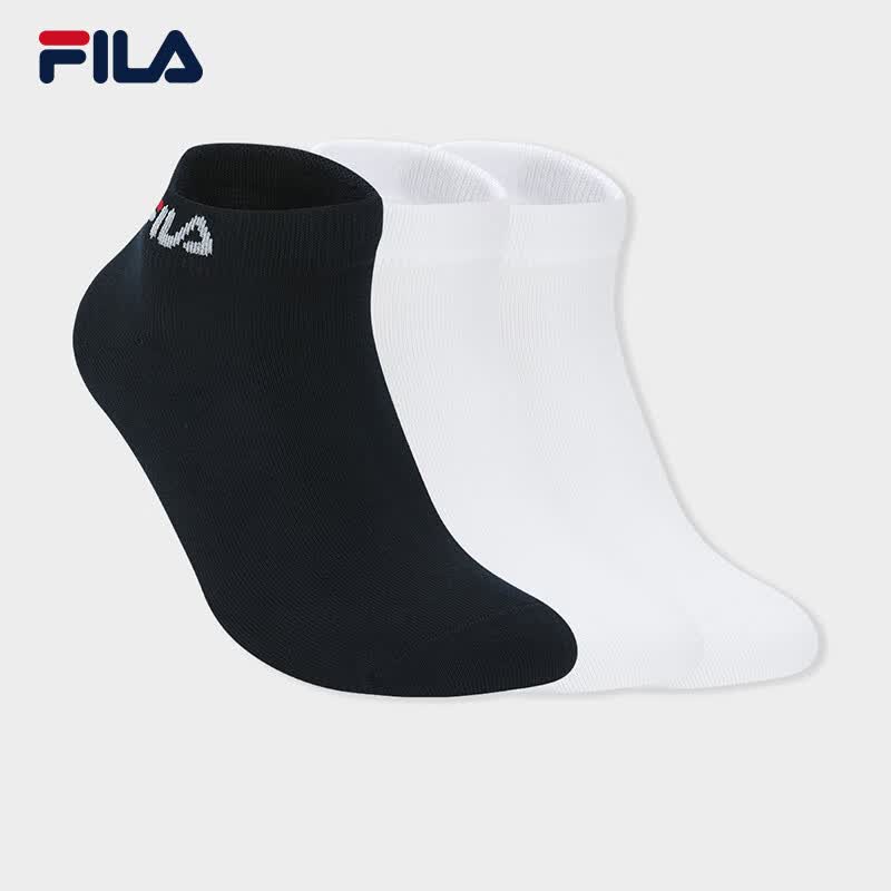FILA 斐乐官方男袜低腰袜套装2026春新款舒适运动袜短袜3双装袜子 组合色-99 XS