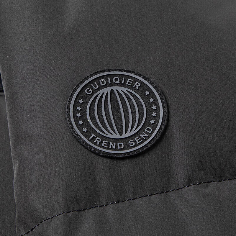 鸭鸭(YAYA)羽绒服男短款立领连帽中青年保暖2025冬季新款户外工装外套 黑色【立领】 XL 180(建议135-150斤)