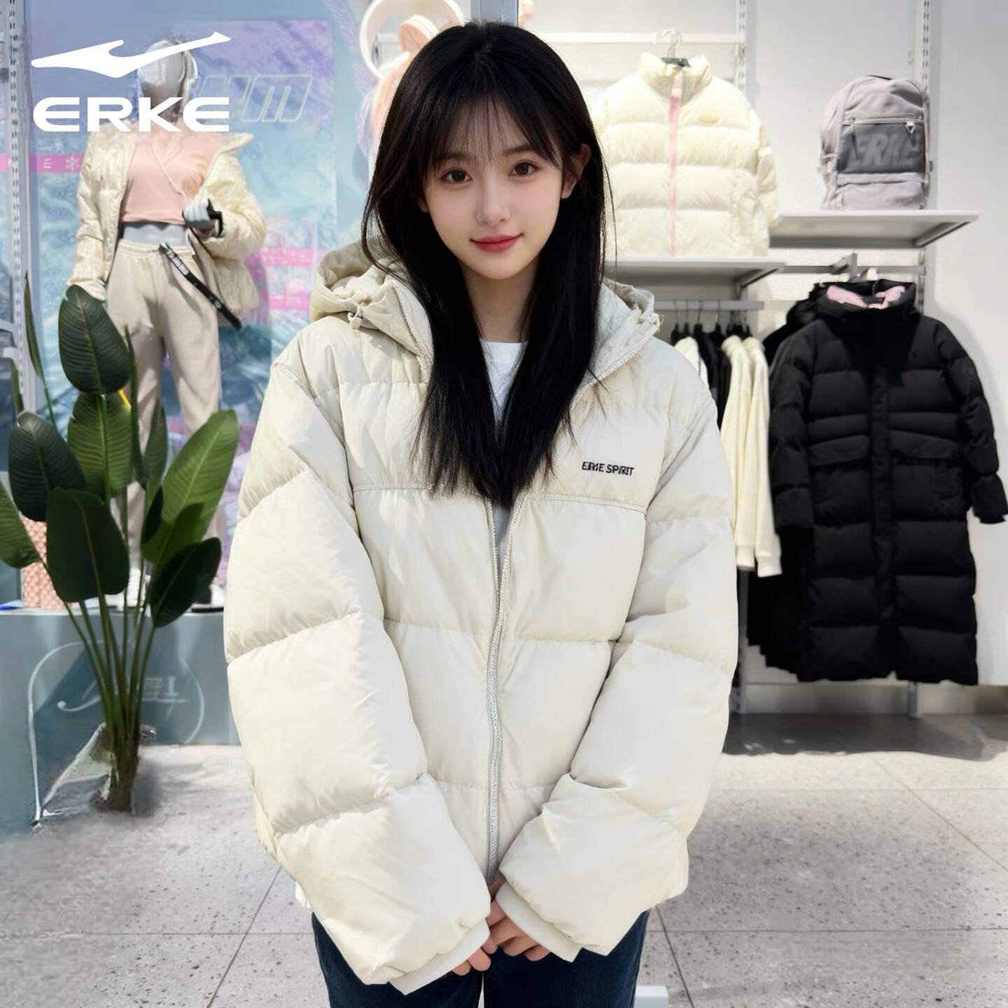 ���Ƕ��ˣ�ERKE��Ů�����޷�2025�����¿�ʱ��������Ӻ�ů����������������Ů�� ������ M 160/84A 599Ԫ