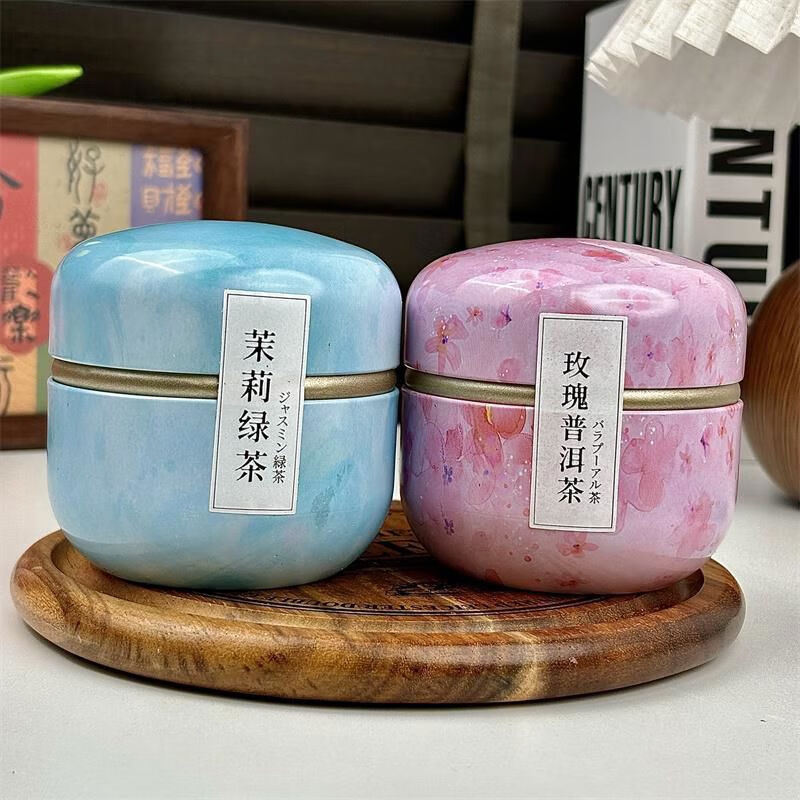 中閩飄香桂花烏龍茶玫瑰花普洱茶日式3罐裝養(yǎng)生茶葉花茶組合180g 桂花烏龍茶2罐30包