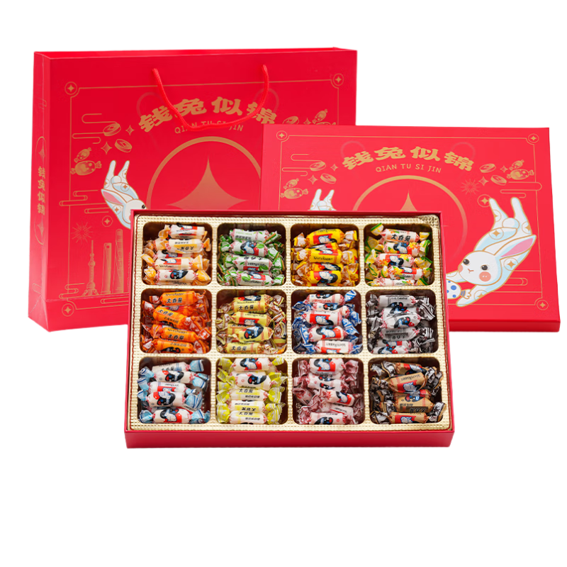 大白兔奶糖混合口味1000g 休闲零食 新年礼物 节日糖果 儿童解馋糖果