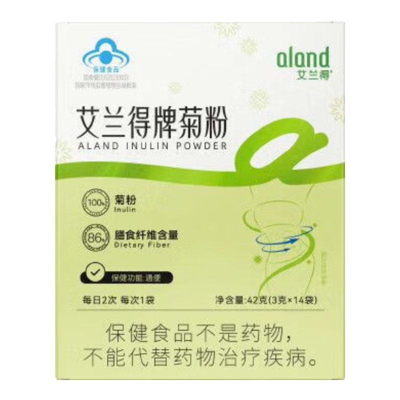 艾蘭得菊粉3g*14袋/盒菊粉功效改善獨立小包裝纖維 菊粉3g*14袋/盒