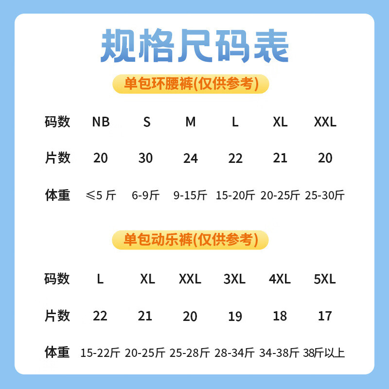 小童领【单包调色盘纸尿裤超薄透气婴儿拉拉裤新生儿尿不湿宝宝 21片小童领调色盘纸尿裤XL码