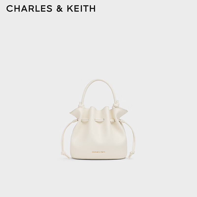 CHARLES&KEITH26������Ʒ������Լ����ˮͰ��б���CK2-10271696 Cream�̰�ɫ S 439Ԫ