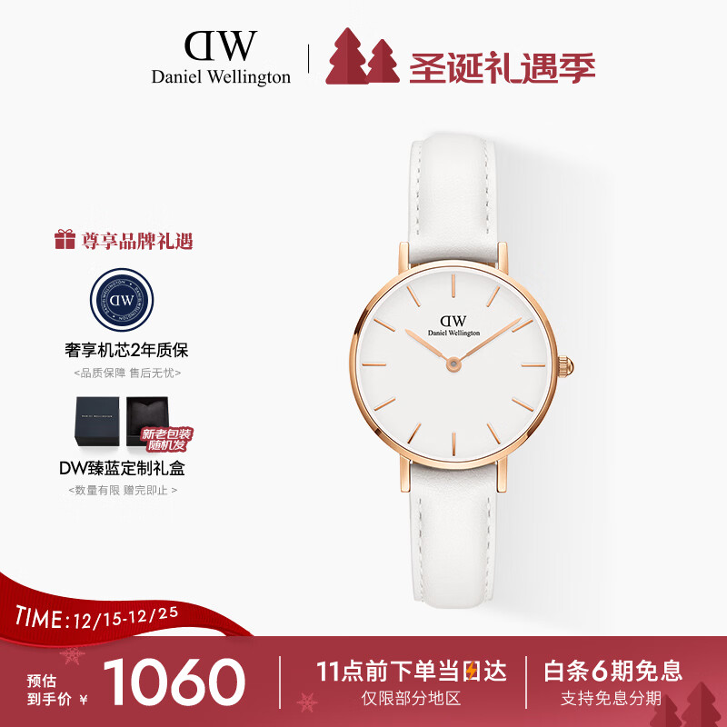丹尼尔惠灵顿（DanielWellington）DW女士手表欧美时尚腕表手表女28mm七夕礼物送女友DW00100249