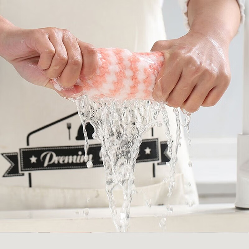 迪可家居抹布厨房抹布不掉毛专用洗碗布懒人抹布不沾油强吸水加厚擦桌布 加厚【25CM】20条