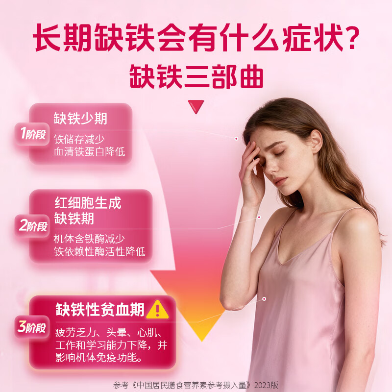 双心（Doppel herz）补铁粉剂60袋/盒补血改善贫血女性孕妇儿童可食 高效补铁【蓝莓味】 60袋*1盒