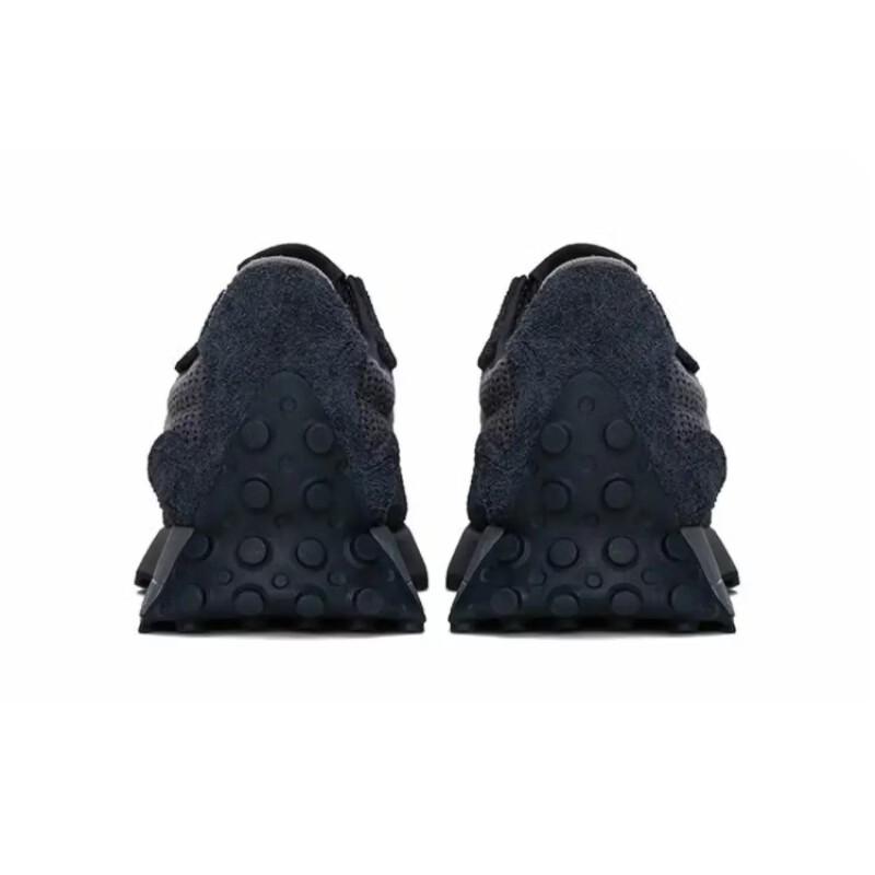 新百伦男女款 327系列复古休闲运动跑步鞋 黑色｜灰色 45