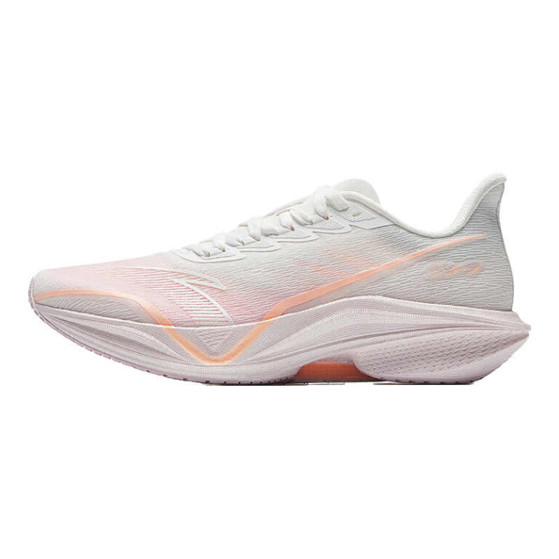 安踏马赫5代丨减震透气运动鞋女专业跑步鞋女子中考跑鞋122515583 【马赫5代】纸莎白/水粉橙252-5 38