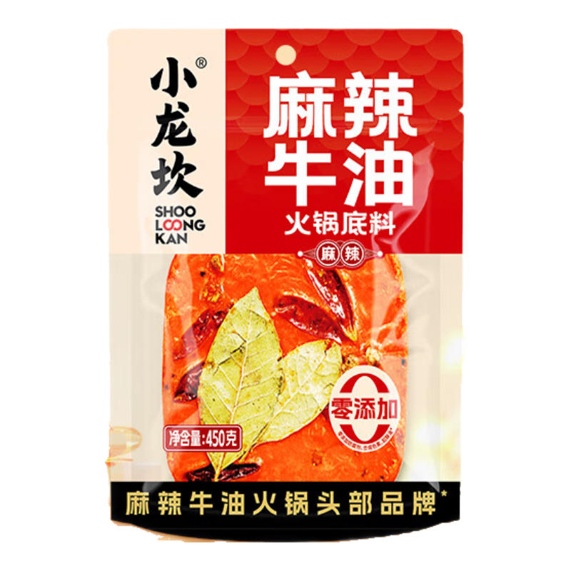 小龙坎火锅底料牛油火锅料450g门店同款冒菜干锅调料麻辣烫手工全型底料