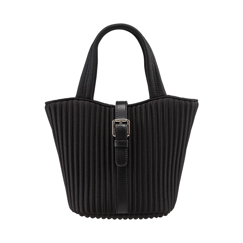 ONIMALS托特包女大容量通勤单肩包高级感小众手提包时尚简约 黑金色