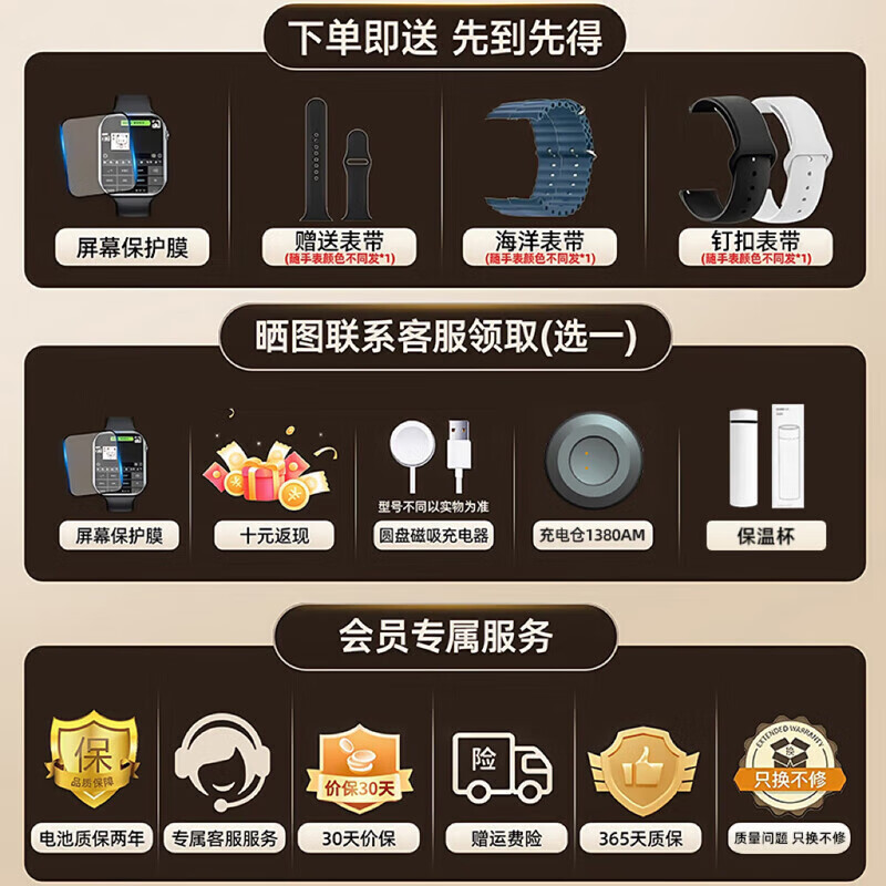 HUCATIER【长续航】华为机天才适用儿童电话手表6-12-18岁初高中生青少年专用微信视频无游戏定位5G插卡 【高级黑】防水防爆屏+全网通+实时微聊+精准定位