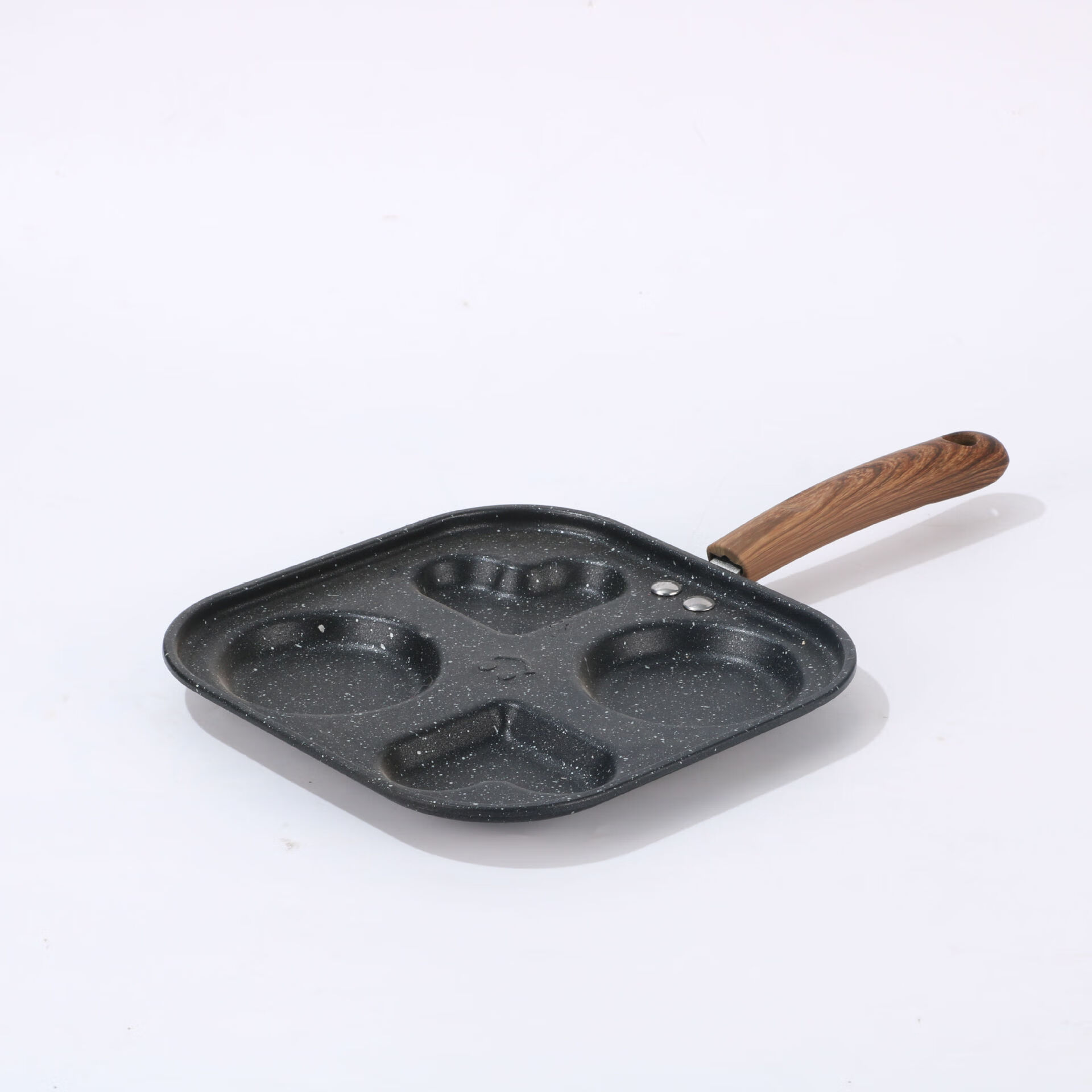 新款家用煎蛋锅多孔麦饭石煎锅迷你早餐锅不粘锅煎蛋器爱心小煎锅