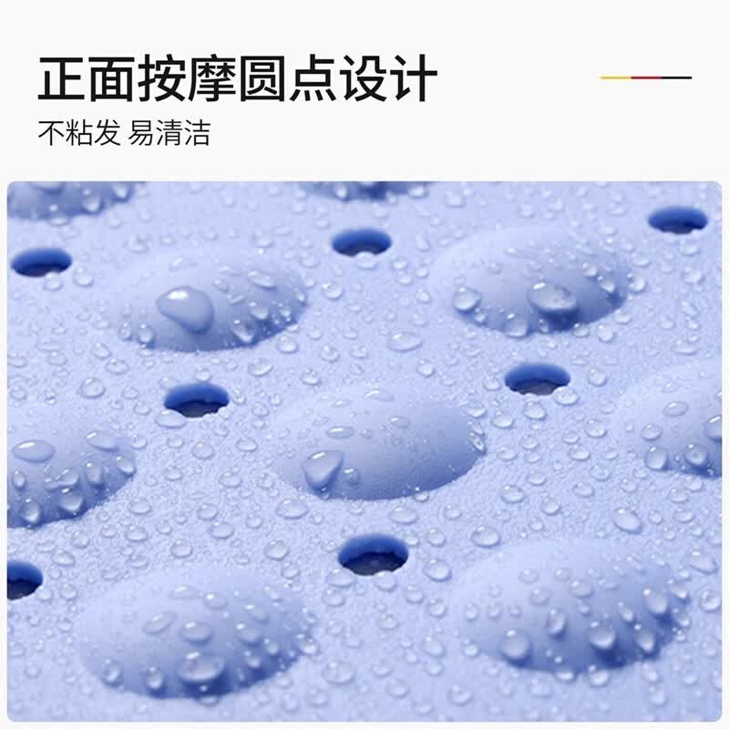 AILUKI日本浴缸防滑垫浴缸内专用儿童老人洗澡浴室地垫淋浴房防摔脚垫 珍珠白【长方形36×71cm】