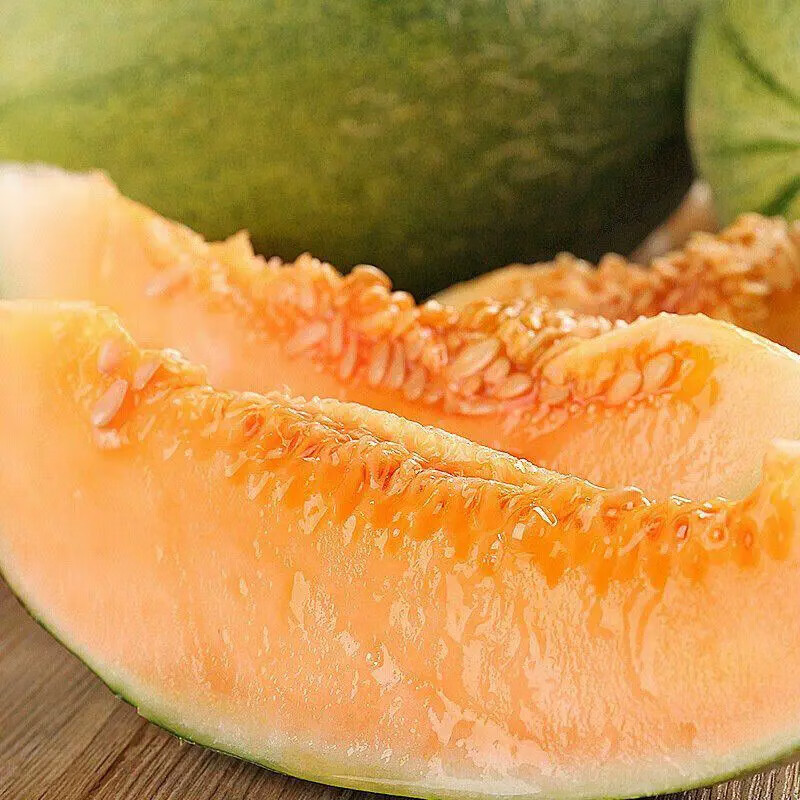 榴某某海南哈密瓜新鲜现摘网纹瓜脆甜多汁【产地直发】当季时令鲜果整箱 5斤带箱【净重4.8斤】2-4个装