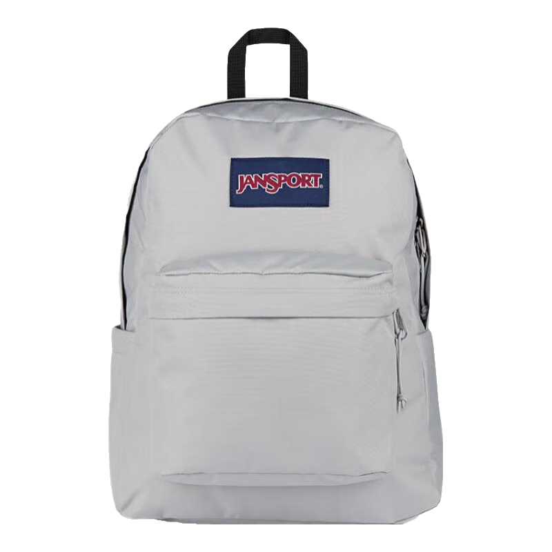JANSPORT杰斯伯雙肩包女學(xué)生旅行包26L旅行輕便透氣書(shū)包男背包 4QUTDH7霧凇-側(cè)邊袋