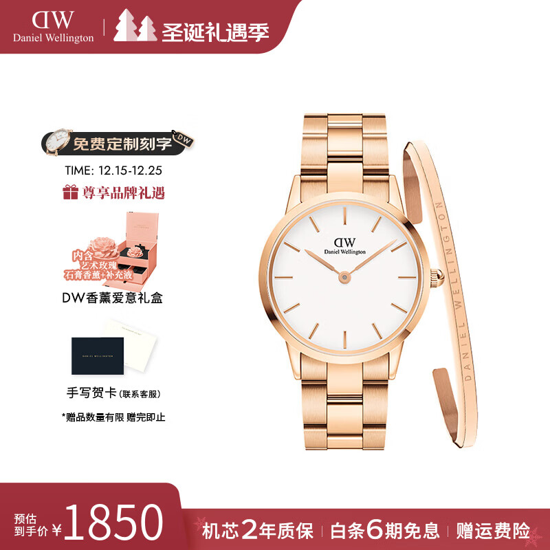 丹尼尔惠灵顿（DanielWellington）dw手表女 商务女士手表简约石英欧美腕表 生日礼物送女友 女表DW209