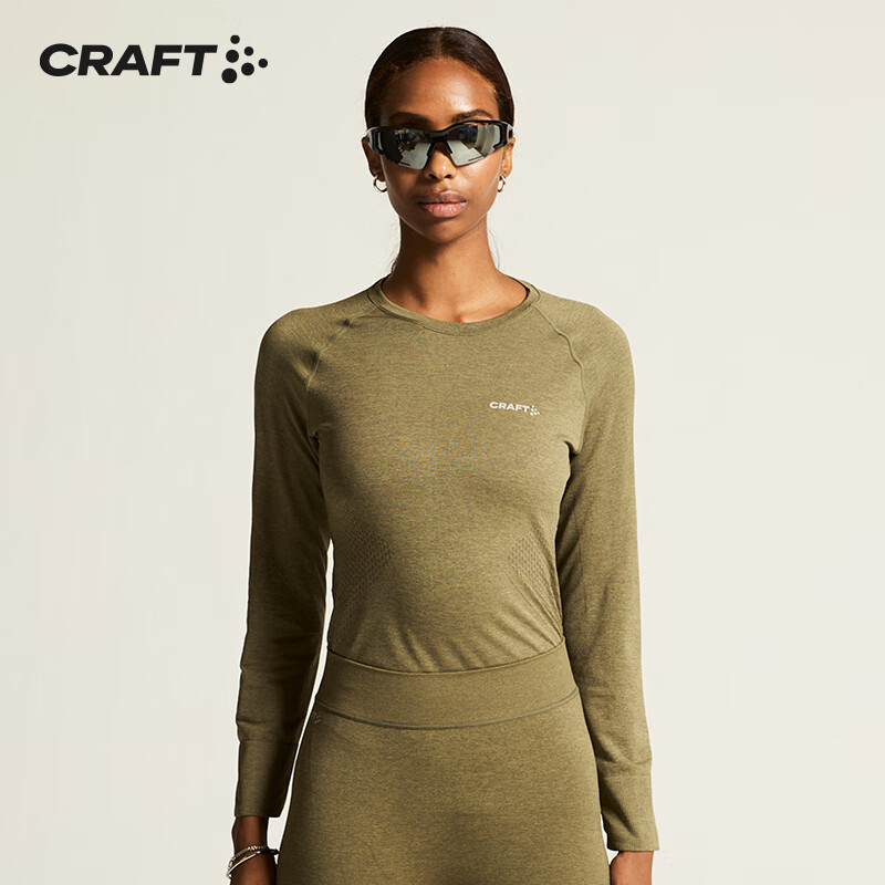 CRAFT运动户外CORE女子跑步贴身层冬季健身运动打底衫平缝舒适排汗速干 阿罗那篮 M