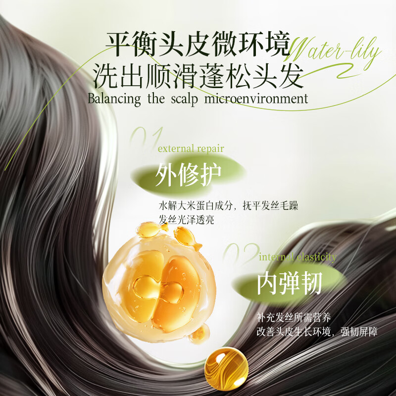 黛菲娜植本草侧柏叶持久留香洗发水 持久留香洗发露 修复去屑止痒洗发露 侧柏叶人参去屑止痒洗发露500ml*2瓶装