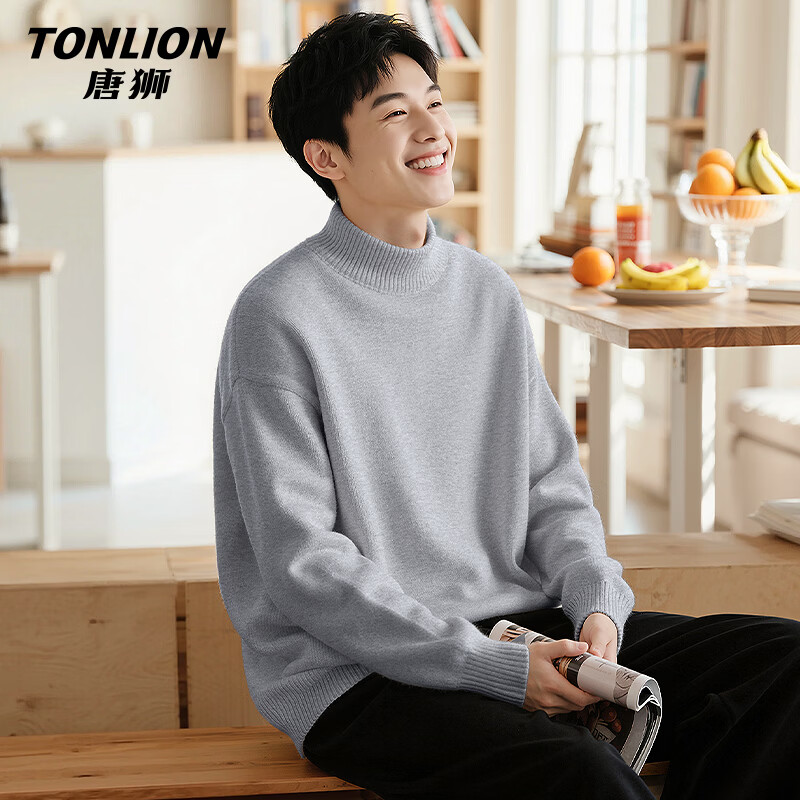 ���ڲ�������ʨ��TonLion����ʿ�����ë�¶����¿��ذ���ů�ڴ����֯��ѧ���������¶�װ 70.09Ԫ