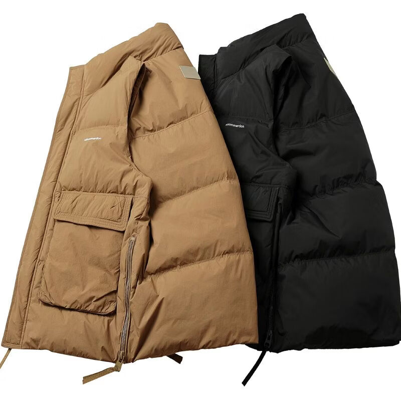 波司登冰洁2025冬季款轻薄轻便羽绒马夹男潮流羽绒服保暖外套马甲 黑色 M体重95至115