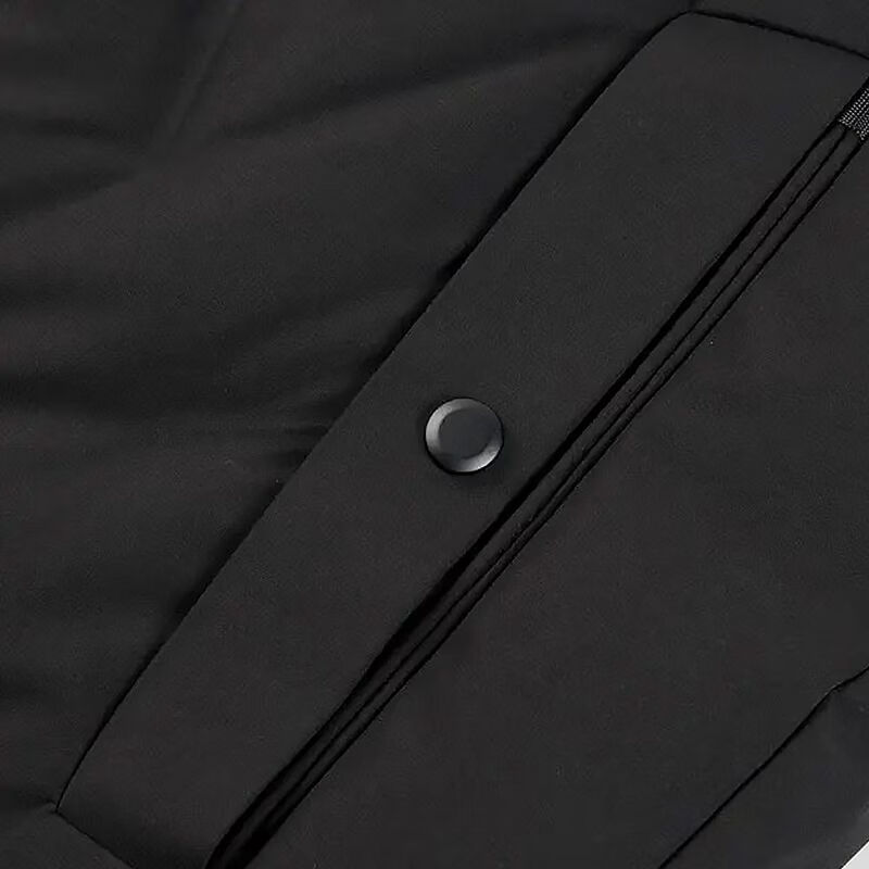 阿仕顿(ARTSDON)Artsdon/阿仕顿2025秋冬男士简约商务休闲立领舒适中长款羽绒服 165黑色 推荐95-110斤