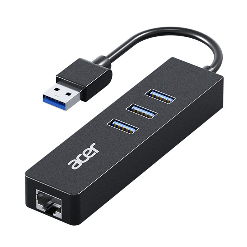 宏碁USB3.0分线器千兆版转网口有线网卡RJ45转换器扩展坞-价格走势、评测和品牌介绍
